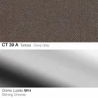 Taburete giratorio de tela y acero con elevador de gas Made in Italy - Marchesi Viadurini