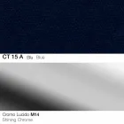 Taburete giratorio de tela y acero con elevador de gas Made in Italy - Marchesi Viadurini