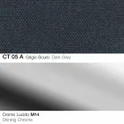 Taburete giratorio de tela y acero con elevador de gas Made in Italy - Marchesi Viadurini