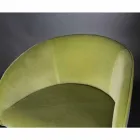 Taburete tapizado y tapizado con estructura metálica Made in Italy - Amberes Viadurini