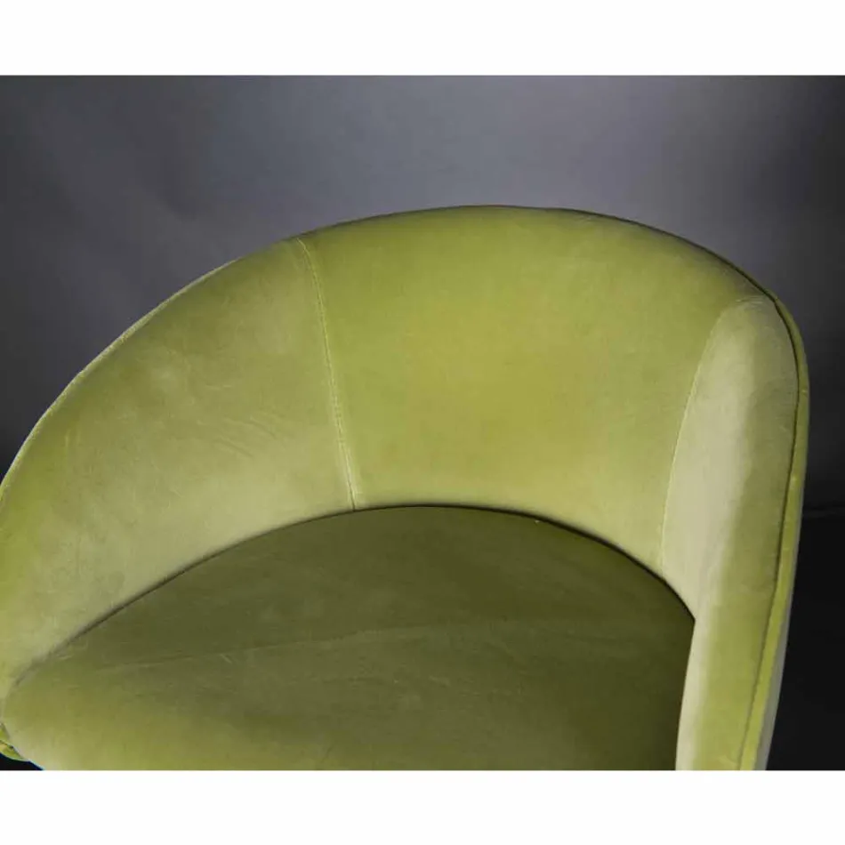 Taburete tapizado y tapizado con estructura metálica Made in Italy - Amberes Viadurini