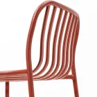 Taburete Apilable de Exterior de Metal Made in Italy 2 Piezas - Simply Viadurini