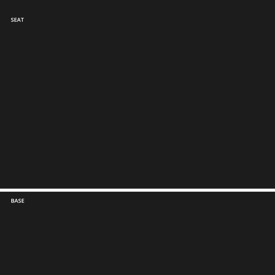 Taburete Apilable en Metal y Polipropileno Hecho en Italia, 2 Piezas - Charla Viadurini