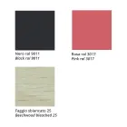 Taburete de haya maciza con asiento de tela Made in Italy - Regensburg Viadurini