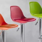 Taburete de polipropileno, diseño moderno y elevable - Rosa Viadurini