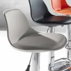 Taburete de polipropileno, diseño moderno y elevable - Rosa Viadurini
