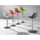 Taburete de polipropileno, diseño moderno y elevable - Rosa Viadurini