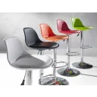 Taburete de polipropileno, diseño moderno y elevable - Rosa Viadurini