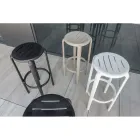 Taburete de Polipropileno Reforzado con Fibra de Vidrio en Diferentes Colores - Neev Viadurini