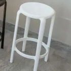 Taburete de Polipropileno Reforzado con Fibra de Vidrio en Diferentes Colores - Neev Viadurini