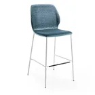 Taburete de cocina moderno en terciopelo acolchado de diseño colorido - Scarat Viadurini