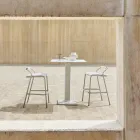 Taburete de exterior con cojines incluidos Made in Italy - Noss by Varaschin Viadurini