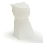 Taburete de exterior recargable con forma de perro en polipropileno - Ardea Viadurini