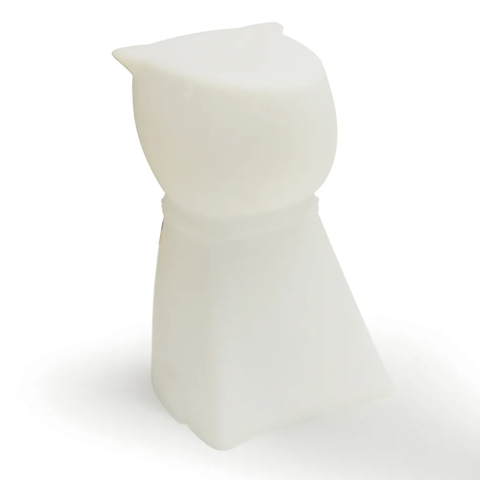 Taburete de exterior recargable con forma de perro en polipropileno - Ardea Viadurini