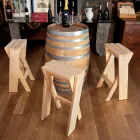 Taburete plegable y apilable de fresno macizo - Write Viadurini