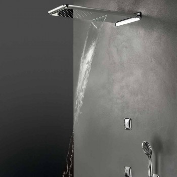 Cabezal de ducha de pared en acero antical Made in Italy - Cardellino