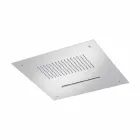 Cabezal de ducha de techo de acero con doble chorro Made in Italy - Quinto Viadurini