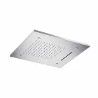 Cabezal de ducha de techo de acero inoxidable con 3 jets Made in Italy - Frido Viadurini