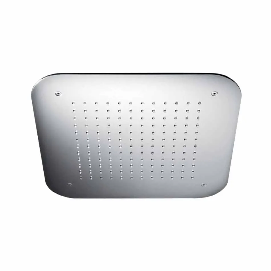 Cabezal de ducha de techo de un solo chorro de acero inoxidable Made in Italy - Elcan Viadurini