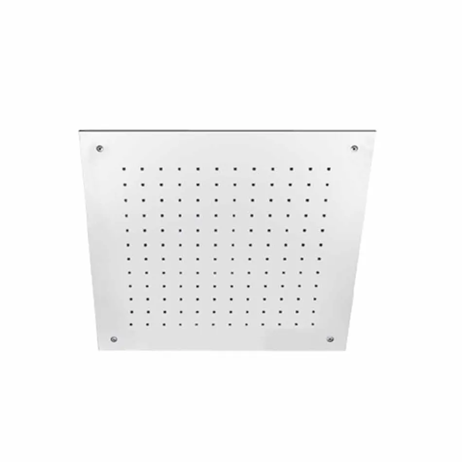 Cabezal de ducha de techo de chorro simple de acero inoxidable Made in Italy - Cauro Viadurini