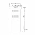 Cabezal de ducha de acero inoxidable con chorro de lluvia Made in Italy - Fiordo Viadurini