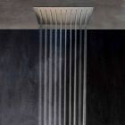 Cabezal de ducha de techo cuadrado en acero Made in Italy - Almidón Viadurini