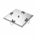 Cabezal de ducha de techo cuadrado en acero Made in Italy - Almidón Viadurini