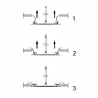 Cabezal de ducha de techo cuadrado en acero Made in Italy - Almidón Viadurini