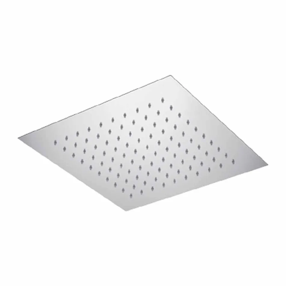 Cabezal de ducha de techo cuadrado en acero Made in Italy - Almidón Viadurini