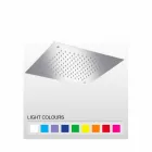 Cabezal de ducha cuadrado de un solo chorro en acero inoxidable Made in Italy - Jet Viadurini