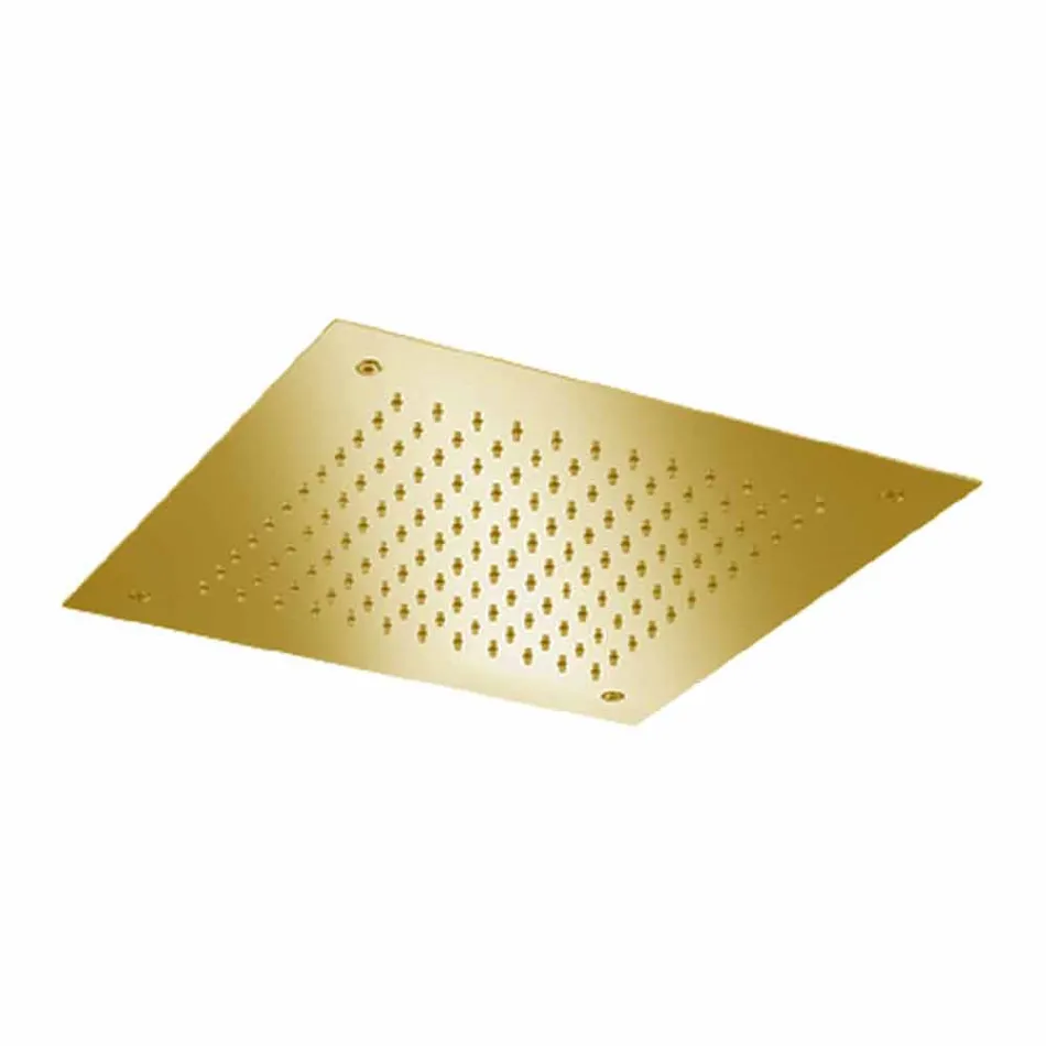 Cabezal de ducha cuadrado de un solo chorro en acero inoxidable Made in Italy - Jet Viadurini