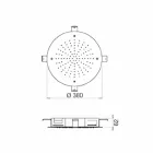 Cabezal de ducha redondo de un solo chorro en acero inoxidable Made in Italy - Sulphur Viadurini