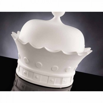 Adorno de cerámica hecho a mano en forma de corona Made in Italy - Kingo