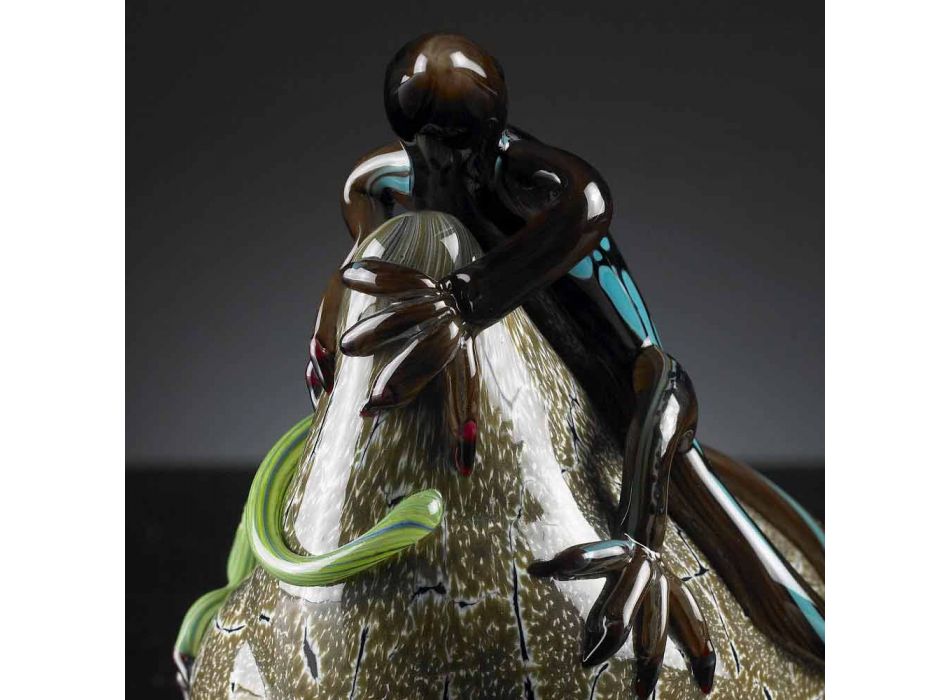 Adorno en forma de lagarto en vidrio coloreado Made in Italy - Certola Viadurini