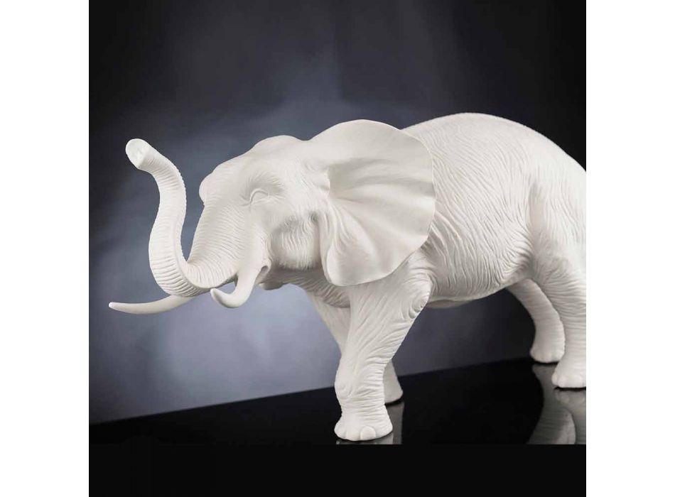 Adorno de cerámica en forma de elefante hecho a mano Made in Italy - Fante Viadurini