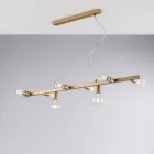 Lámpara colgante de hierro lacado, fabricada en Italia, para decoración de interiores - Verona Viadurini