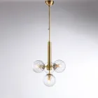 Lámpara colgante de hierro fabricada en Italia para decoración de interiores - Como Viadurini