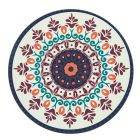 Platos redondos de plástico de colores con decoraciones persas 12 piezas - Persia Viadurini
