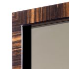 Espejo de pared / madera de ébano Grilli Zarafa hecho en Italia Viadurini