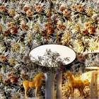 Espejo de pared / de madera maciza de pie Grilli York made in Italy Viadurini