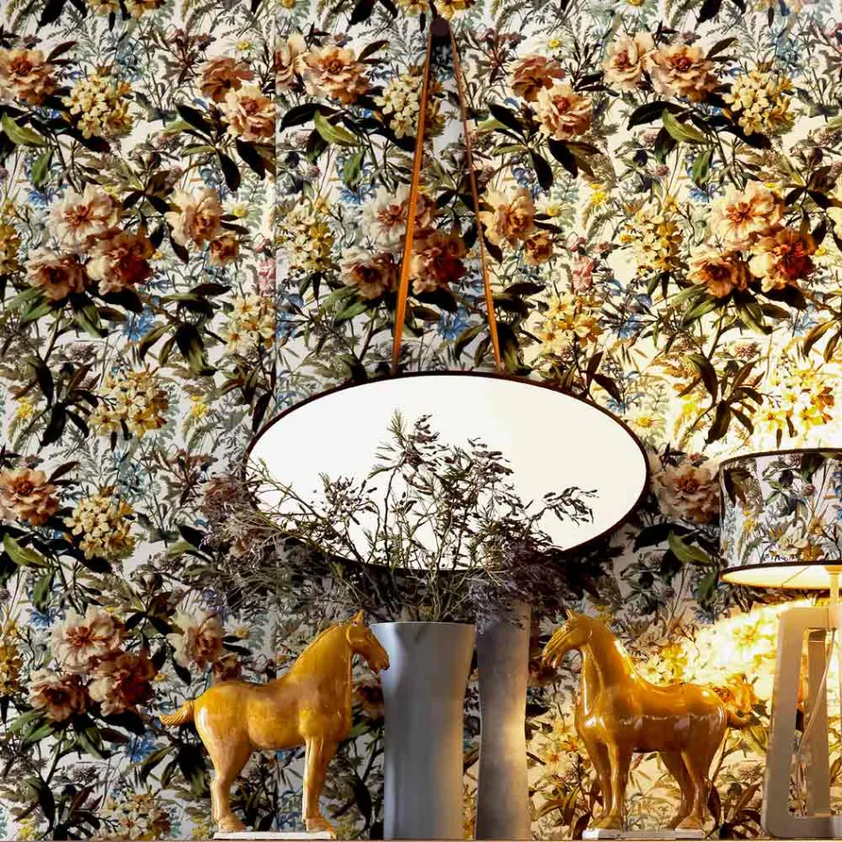 Espejo de pared / de madera maciza de pie Grilli York made in Italy Viadurini