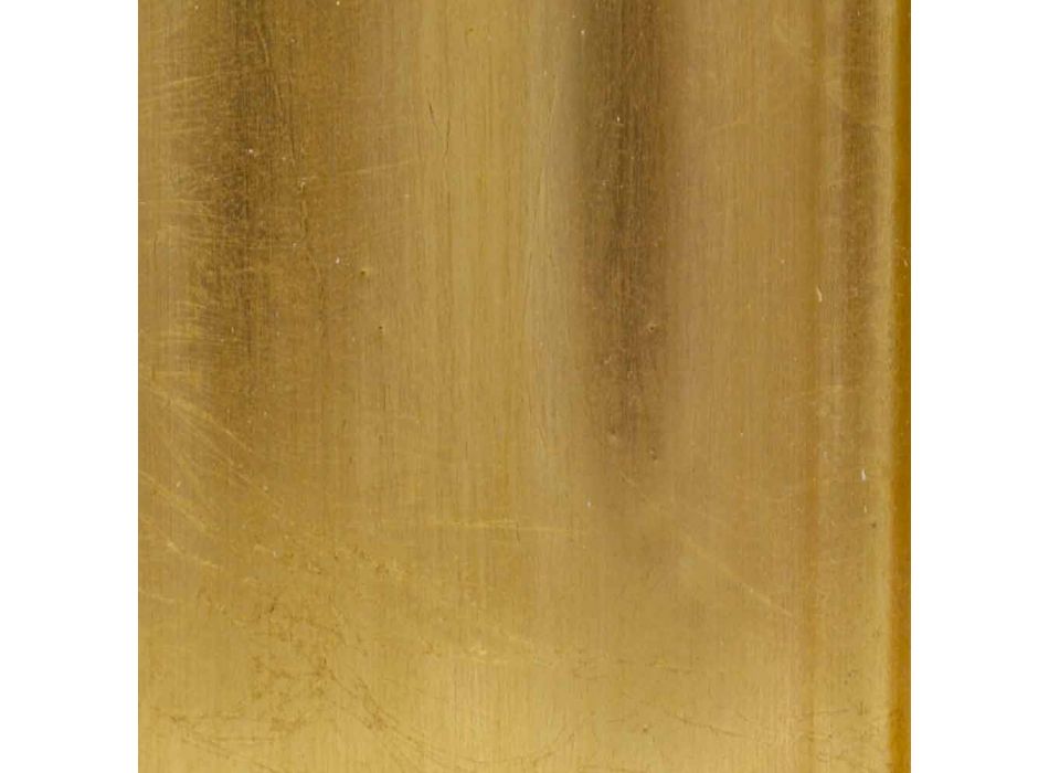Espejo de pared de plata o oro hecho en Italia Giuseppe Viadurini