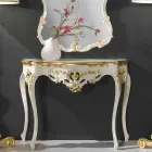 Espejo de pared de abeto, consola, hecho en Italia. Viadurini