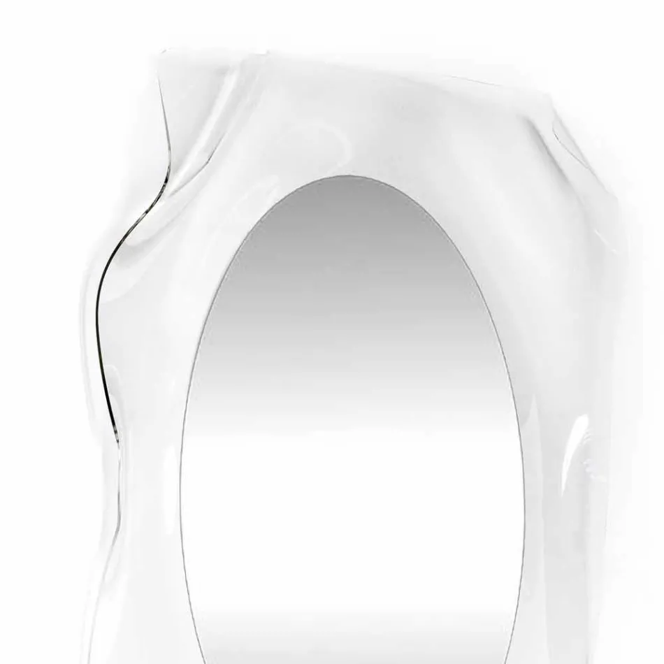 Espejo de pared de diseño moderno transparente Diva, hecho en Italia Viadurini