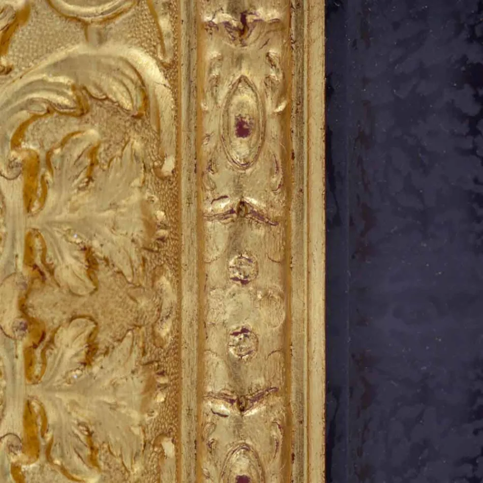 Espejo de pared de madera rectangular hecho en Italia Raphael Viadurini