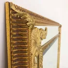 Espejo de pared rectangular de madera, producido en Italia, Valentino Viadurini