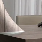 Espejo con retroiluminación LED Solo en el lado circular Made in Italy - Make Viadurini