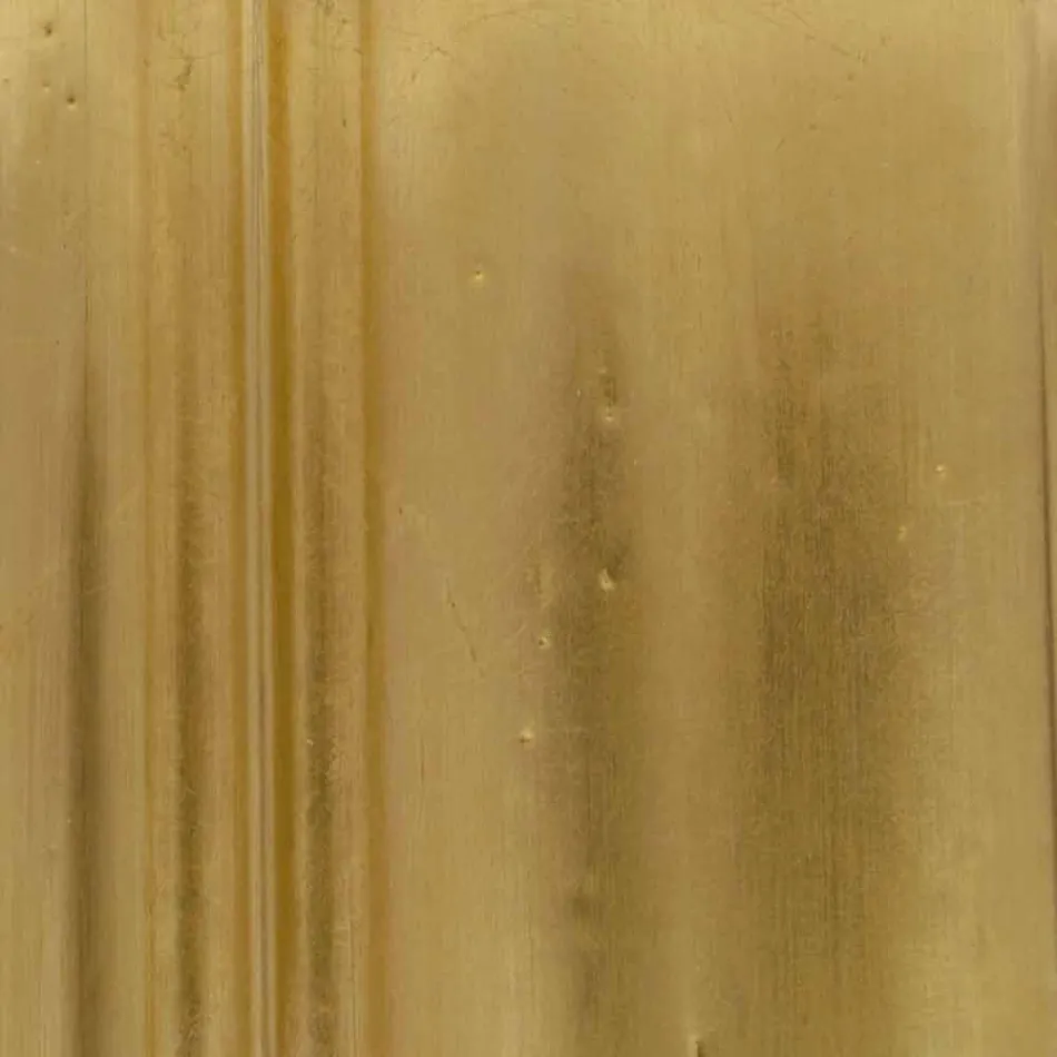 Espejo de pared ovalado de plata, oro hecho a mano producido en Italia Giorgio Viadurini