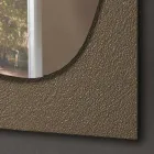 Espejo de pared con marco de vidrio forjado Made in Italy - Maverick Viadurini