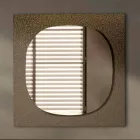 Espejo de pared con marco de vidrio forjado Made in Italy - Maverick Viadurini